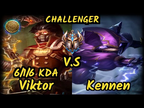 TL Impact (VIKTOR) vs KENNEN - 6/1/6 KDA TOP CHALLENGER GAMEPLAY - NA