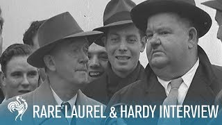 Laurel & Hardy: Rare Interview with an Iconic Comedy Duo (1947) | British Pathé
