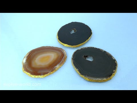 How to Make an Agate Slab Coaster | Sophie's World