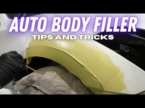 Auto body filler tips and techniques for a laser straight repair. diy auto body
