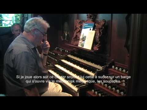 Orgeldemonstratie van het grote Van den Heuvel orgel in de Nieuwe Kerk te Katwijk aan Zee