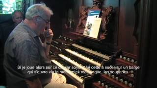 Orgeldemonstratie van het grote Van den Heuvel orgel in de Nieuwe Kerk te Katwijk aan Zee