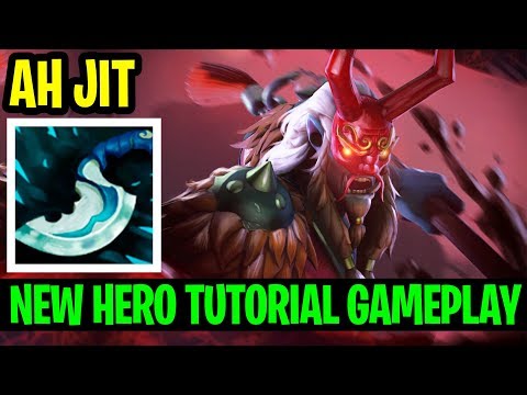 NEW HERO TUTORIAL GAMEPLAY - Ah Jit Grimstroke - Dota 2