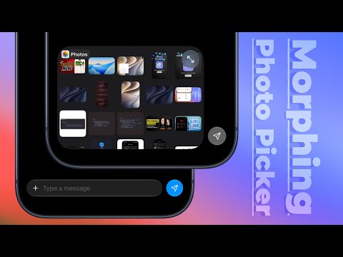 Compact Morphing Photo Picker using SwiftUI | iOS 27 | Xcode 27 thumbnail