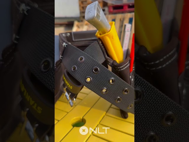 Vídeo relacionado con STANLEY Cinturón de piel de primera calidad, Hebilla duradera, Reforzado con remaches, Perforado para adaptarse a diferentes tamaños de cintura, STST1-80119