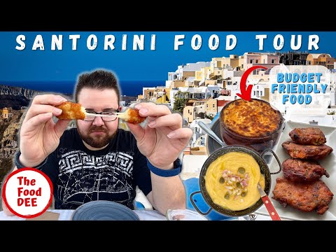 Great Eats For Cheap Santorini Greek Food Tour On A Budget 2022 (Part 1) |THE FOOD DEE TRAVEL