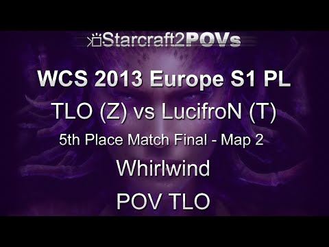 SC2 HotS - WCS 2013 EU S1 PL - TLO vs LucifroN - 5th Place Final - Map 2 - Whirlwind - TLO
