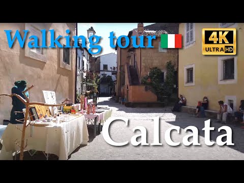Calcata (Lazio), Italy【Walking Tour】4K