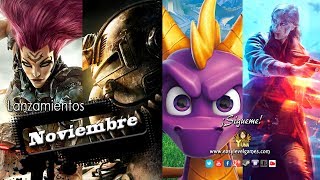 Lanzamientos de Videojuegos - Noviembre 2018
