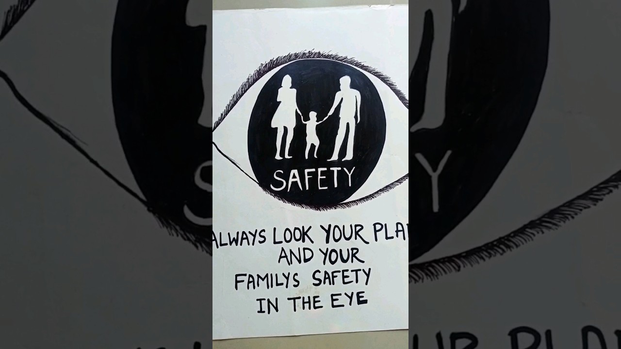 Give time to your family.safety poster drawing #viral#shorts