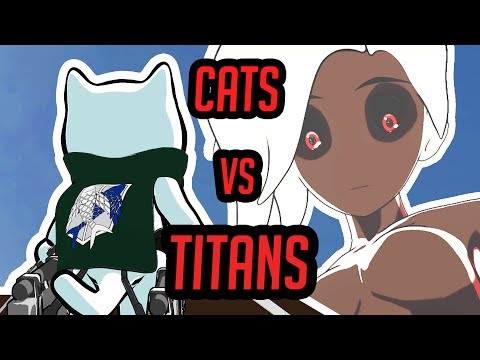 Attack on Titan but with CATS - "Attack on Katsu" - Fan Animation