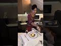 Dessert Served On 40 000 Feet Singaporeairlines Firstclass Flight