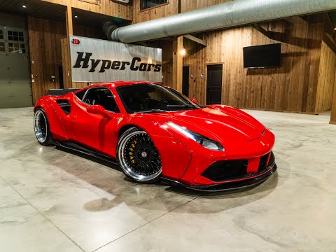 2016 Ferrari 488 GTB Liberty Walk: Rosso Corsa & Carbon Fiber Upgrades HC-5611