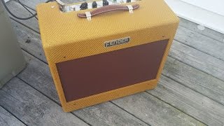 Video thumbnail for Fender Tweed Deluxe 5b3 replica - Full Volume Porch Test by NYC LP Player