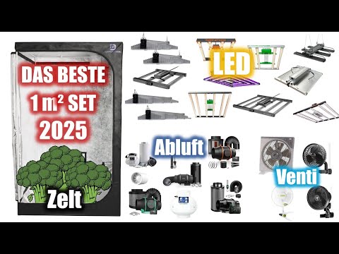 Growbox 100x100x200 | Das beste LED Komplettset 2025 | Abluft, Ertrag, Wie viele Pflanzen
