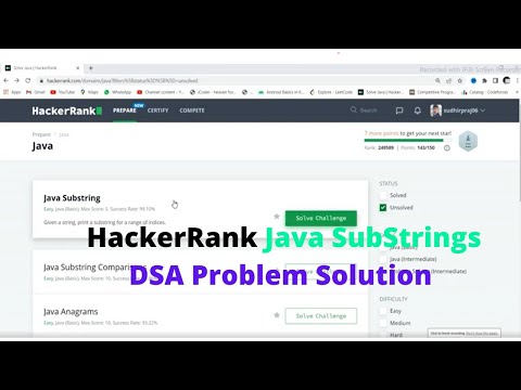 15 Hackerrank Java Substrings Dsa Problem Solution In Hindi Hackerrank