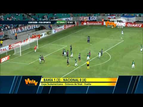Victoria de Nacional en la Copa Sudamericana frente a Bahía