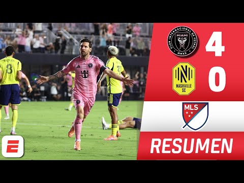 OTRA NOCHE MÁGICA DE MESSI. DOBLETE y CLASIFICACIÓN del INTER MIAMI tras golear a NASHVILLE | MLS