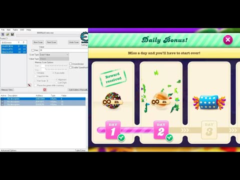 Misi: Daily Bonus⁉ Level 3485 - 3486ᴴᴰ (3 ★★★)【Candy Crush Soda Saga ft. Cheat Engine】