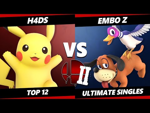 Back in Blood 2 Top 12 - H4DS (Pikachu) Vs. Embo Z (Duck Hunt) SSBU Ultimate Tournament