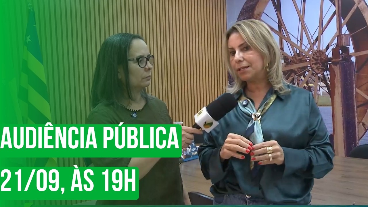 Audiência Pública: 21/09, às 19h