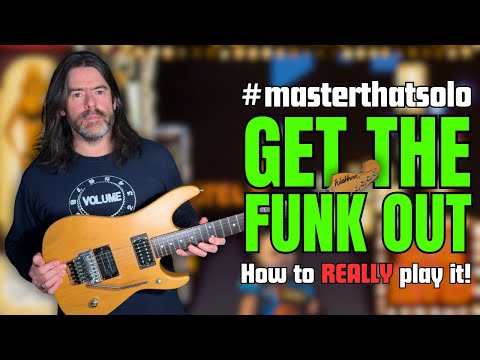 Nuno Bettencourt "GET THE FUNK OUT" Note-by-Note Guitar Solo Lesson #masterthatsolo