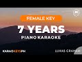 7 Years - Lukas Graham (Female Key - Piano Karaoke)