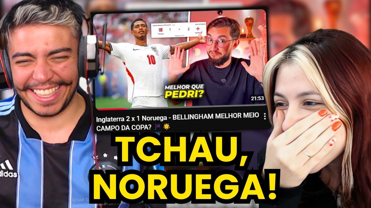 Inglaterra 2 x 1 Noruega - BELLINGHAM MELHOR MEIO CAMPO DA COPA? 🏴󠁧󠁢󠁥󠁮󠁧󠁿🌟 | react