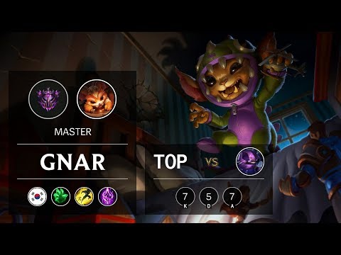 Gnar Top vs Kennen - KR Master Patch 9.15