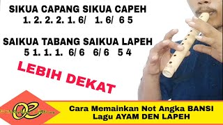 Download lagu Ayam Den Lapeh || Not Angka Lagu Minang - Instrumen Bansi mp3