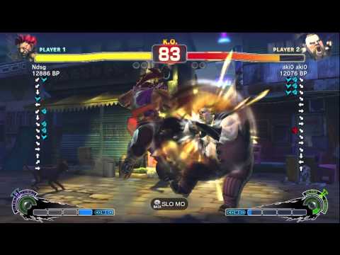 Fujino [Akuma] vs aki0 aki0 [Rufus] SSF4 Japanese Online Ranked Matches - TRUE-HD