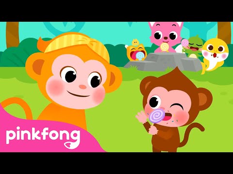 ジョニー ジョニー、イエス パパ ソング | モンキー & ベイビーシャーク | Pinkfong Official (Johny Johny, Yes Papa Song | Monkey & Baby Shark | Pinkfong Official)