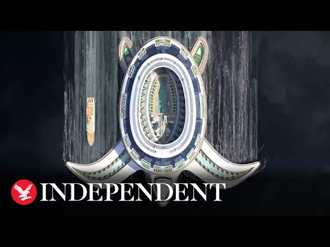 Design for £6.8bn turtle shaped floating city unveiled