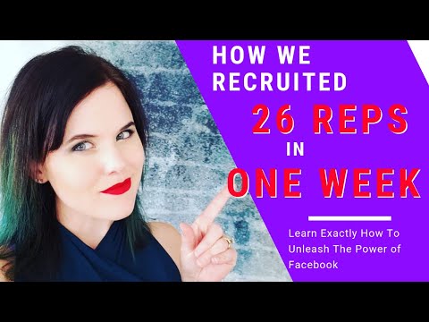 Network Marketing on Facebook - How We Recruited 26 Reps In One Week