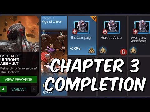 Ultron's Assault Variant: HARD Mode Completion Part 2 - Chapter 3 - Marvel Contest Of Champions
