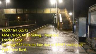 preview picture of video '66507 tnt 66572 6M42 Parkstone 23rd December 2013'