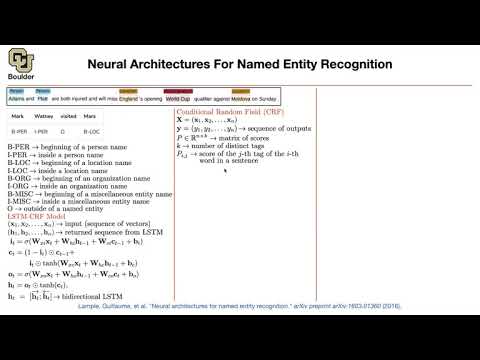 Named Entity Recognition | Lecture 51 (Part 1) | Applied Deep Learning