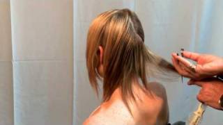 Razor Cut Haircut using Scissors and the Donald Scott Carving Comb and TDS Twist  Razor