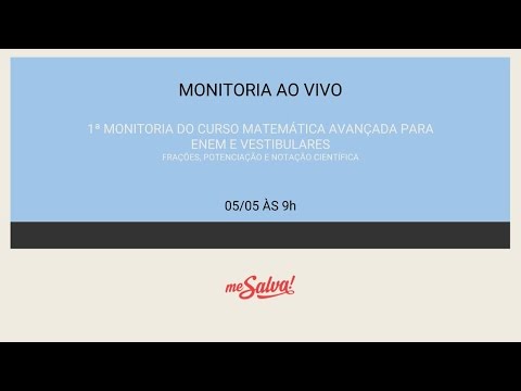 [GRATUITO] Monitoria ao vivo - Matemática Avançada para ENEM e Vestibulares.