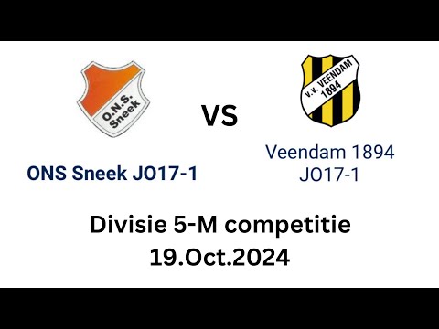 ONS Sneek JO17-1 vs Veendam JO17-1 (Divisie 5-M Competitie 19.Oct.2024)-Full
