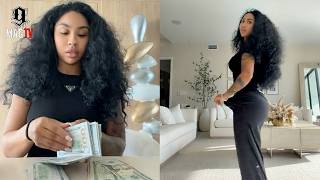 Ari Fletcher Goes Couch Diving For Loose Change & Finds $10k Inside Her Luxury Condo! 💵