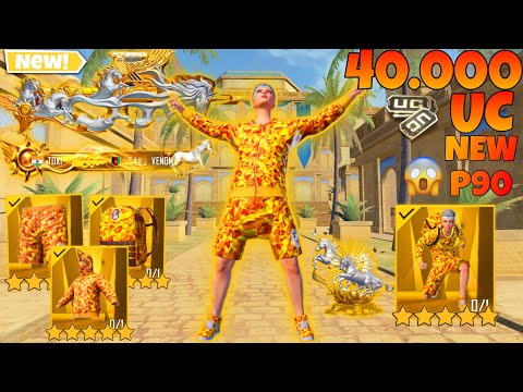 40.000😱FOR NEW GUN P90max(LEVEL7)BEST GAMEPLAY PUBG MOBILE🔥WITH NEW P90