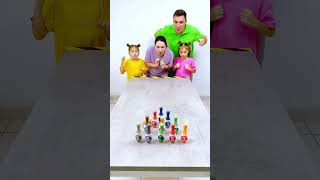 Would you win Bowling game is too exciting #shorts Eva Alisa Family Shorts 