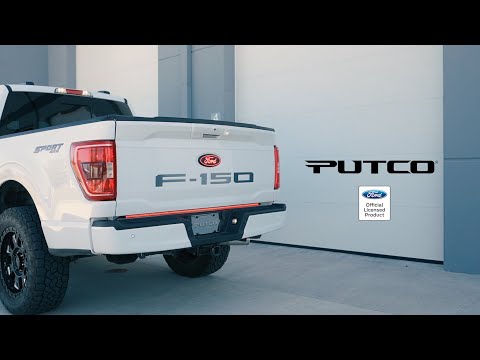 Putco matte black stainless tailgate letters for 2024-2026 Ford Ranger
