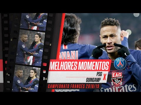 NEYMAR E MBAPPÉ DESTRUIRAM O GUINGAMP EM 2019, E PSG ENFIOU 9 A 0 | FRANCÊS - MELHORES MOMENTOS