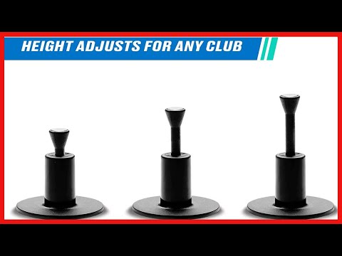 Fiberbuilt Golf Adjustable Golf Tee; Premium Driving Range Mat Golf Tees