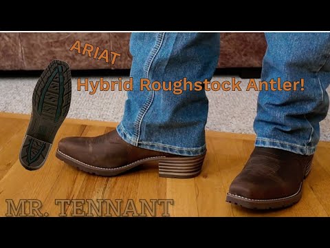 Ariat Hybrid Roughstock Antler Cowboy Boot Unboxing