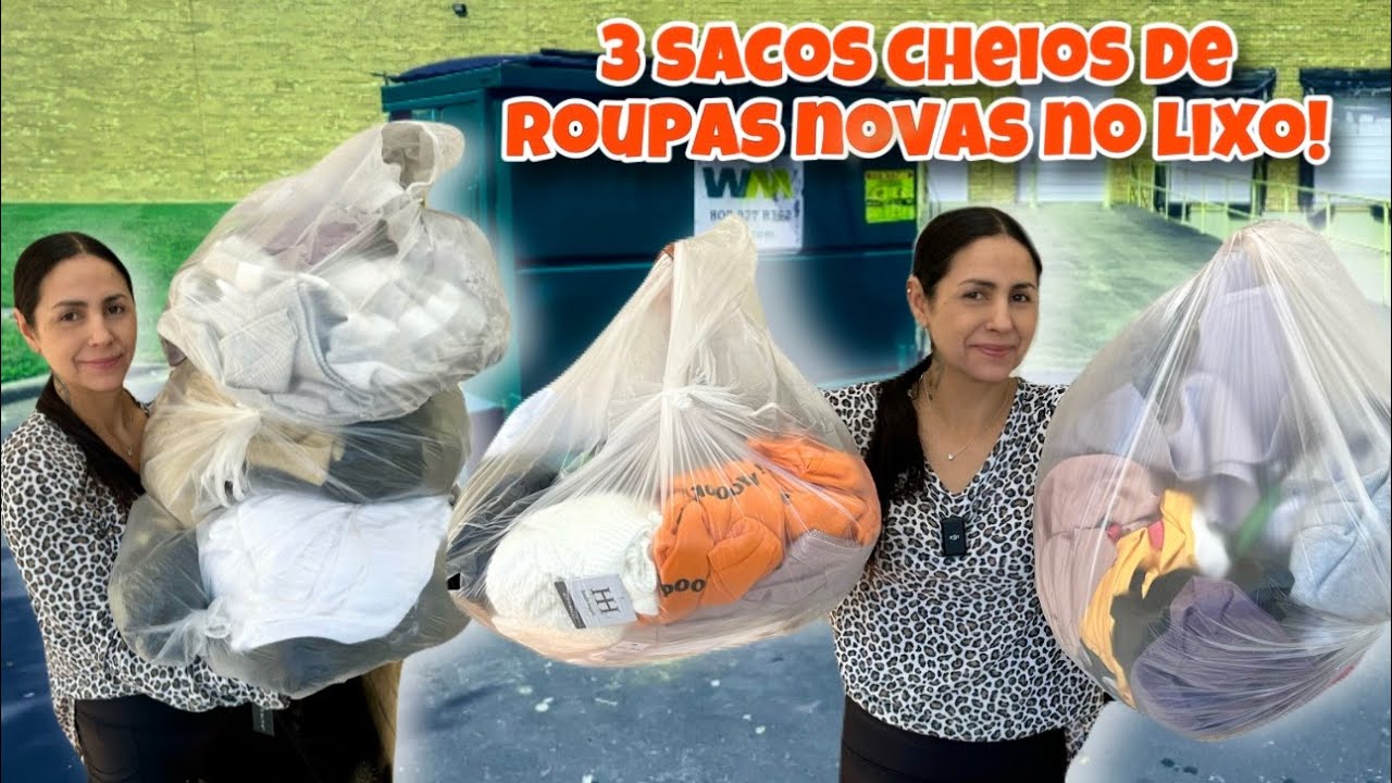 3 Sacos cheios de coisas no lixo dos Estados Unidos!🇺🇸