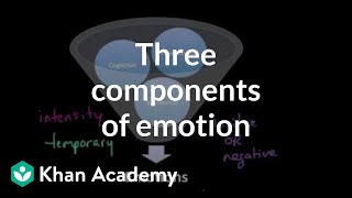 Three components of emotion and universal emotions | MCAT | Khan Academy