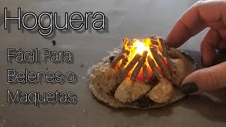 ✅️ HOGUERA FACIL para decorar Belenes o Maquetas😍